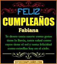 GIF Frases de Cumpleaños Fabiana